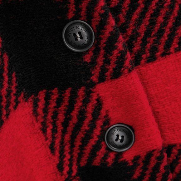 WOOLRICH GENTRY WOOL BUFFALO CHECK COAT SZ SMALL - Picture 6 of 9